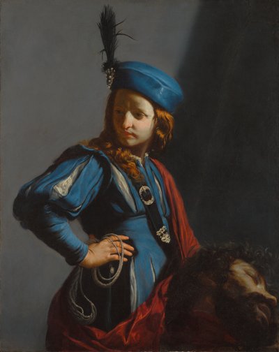 ゴリアテの首を持つダビデ 作： Guido Cagnacci