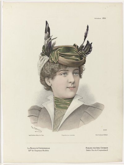 ユニバーサル・ミリナー、1894 年 10 月、No. 884 作： Guido Gonin