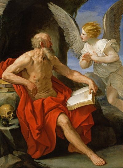 聖ヒエロニムスに現れた天使、1640年頃 作： Guido Reni