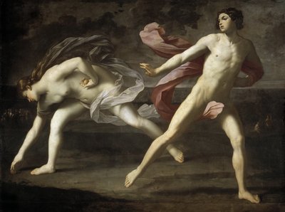 アタランタとヒポメネス、1618-1619。 作： Guido Reni