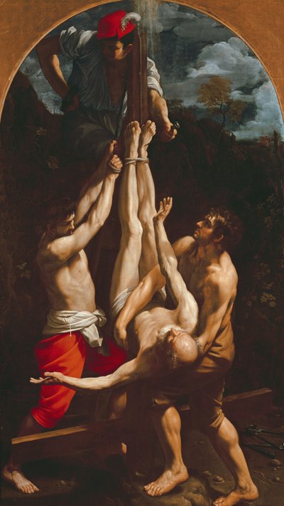 聖ペテロのはりつけ 作： Guido Reni