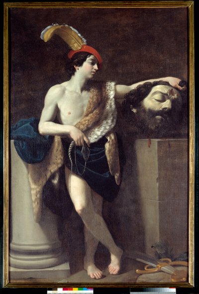 ダビデがゴリアテの首を持っている絵 グイド・レーニ（Guido Reni dit le Guide）（1575-1642） 1606年 日。2,37×1,37メートル 作： Guido Reni
