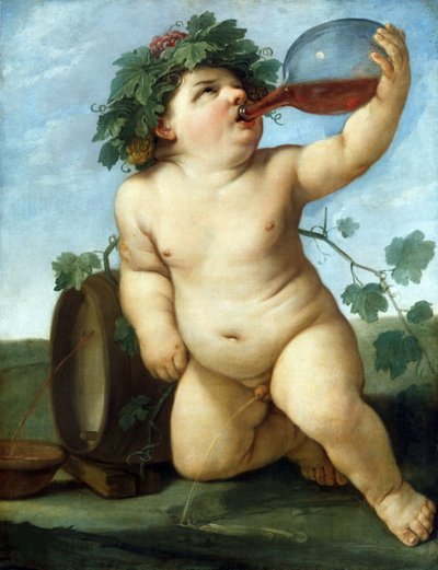 バッカスボーイを飲む、1623年頃。 作： Guido Reni