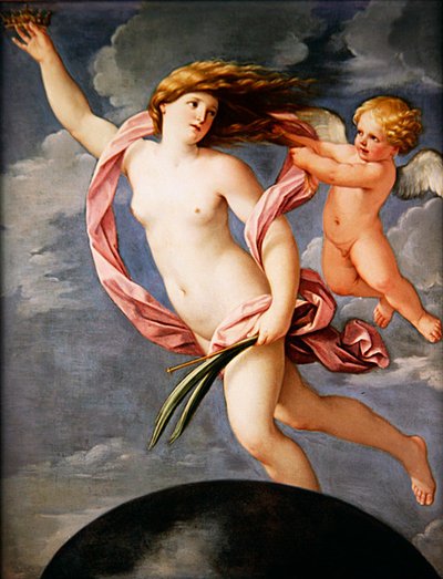 王冠をかぶったフォルトゥーナ」（油彩・キャンバス） 作： Guido Reni