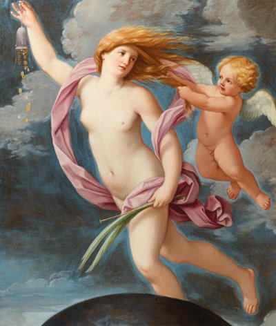 財布のあるフォルトゥナ、1636年頃。 作： Guido Reni