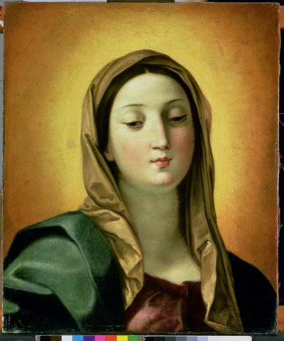 マドンナ（帆布に油彩） 作： Guido Reni