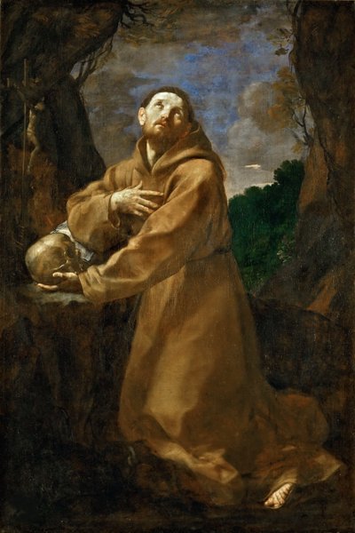 エクスタシーのアッシジの聖フランシス、c。 1615年。 作： Guido Reni