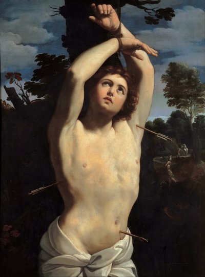 聖セバスチャン、1615年。 作： Guido Reni