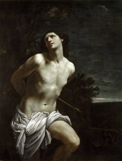 聖セバスチャン、c。 1618年。 作： Guido Reni