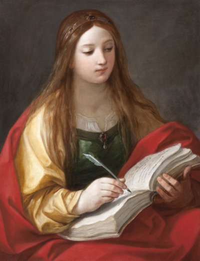 Sibylle - Sibyl par Reni, Guido (1575-1642).キャンバスに油彩、ジェノバのMusei di Strada Nuovaにて 作： Guido Reni