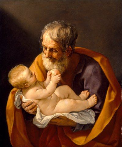 セントジョセフとキリストの子、1634〜40年 作： Guido Reni