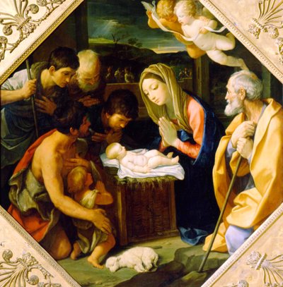 キリストの礼拝、c1640 作： Guido Reni