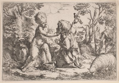 幼子イエスと聖ヨハネ 作： Guido Reni