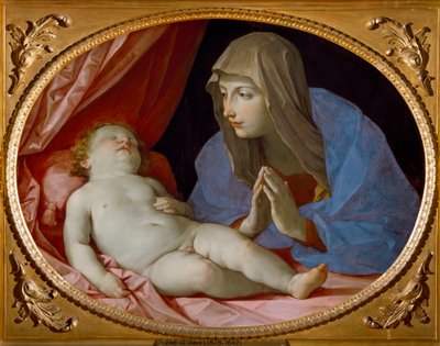 聖母と寝る子（絵画 作： Guido Reni