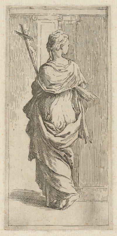 十字架を持つ少女 作： Guido Reni, after Parmigianino