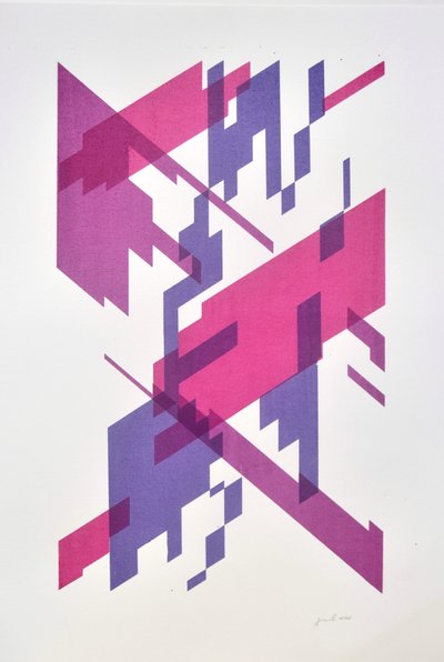 Deconstruction N°13, 2014（紙にインク） 作： Guilherme Pontes