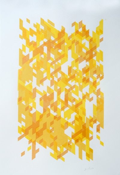 Deconstruction N°14, 2014（紙にインク） 作： Guilherme Pontes