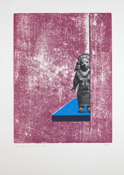 Invisible Room Nº1, 2019（木版画、シルクスクリーン） 作： Guilherme Pontes