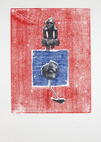 Invisible Room nº3, 2019（木版画、シルクスクリーン） 作： Guilherme Pontes