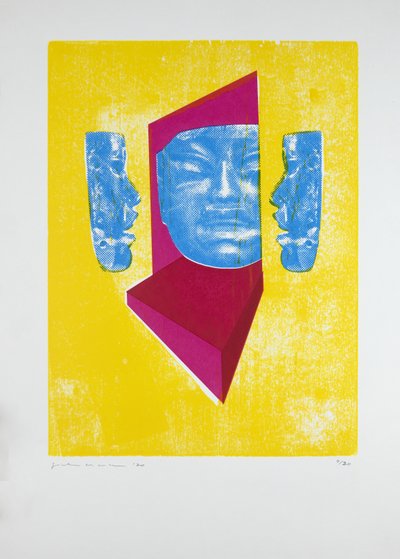 Invisible Room nº6, 2nd Edition, 2019（木版画、シルクスクリーン） 作： Guilherme Pontes