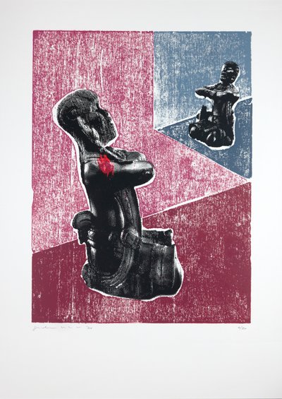Invisible Room nº7, Megalomania, 2019（木版画、シルクスクリーン） 作： Guilherme Pontes