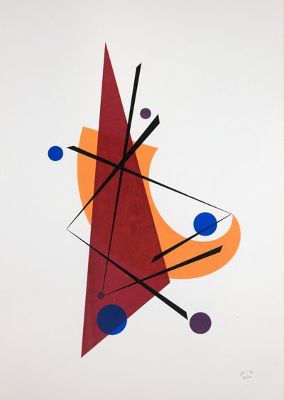 Movement Nº5, 2019（シルクスクリーン） 作： Guilherme Pontes