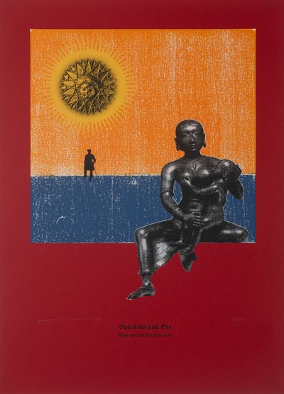 子供と結婚について、ツァラトゥストラはこう語った、2024年（木版画とシルクスクリーン） 作： Guilherme Pontes