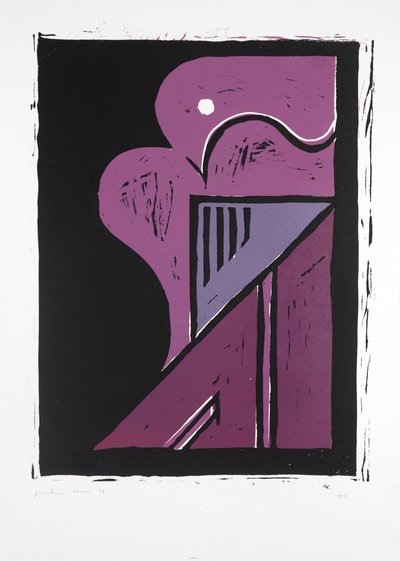バレリーナの肖像 Nº2, 2019 (リノカット) 作： Guilherme Pontes