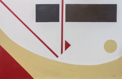 シュプレマティズム『ウルビーノの構図』、2017年（キャンバスに油彩） 作： Guilherme Pontes