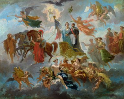 ナポレオン3世の神格化（1808-73）1854 作： Guillaume Alphonse Harang Cabasson
