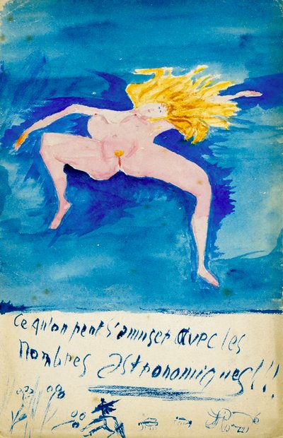天文学的な数字を楽しむために何を!!、c1914 作： Guillaume Apollinaire