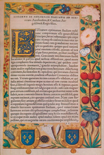 「文献学」、c1530 1947 作： Guillaume Bude