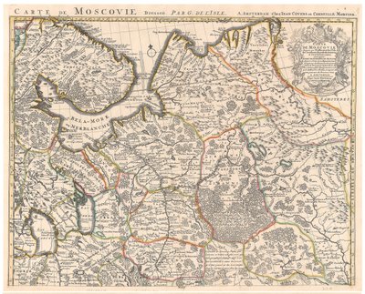 Muscovyの地図 par Delisle (De L