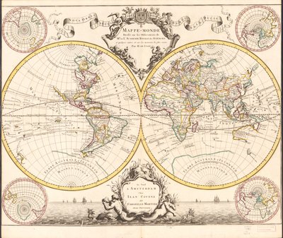 王立科学アカデミーの夫人の観察に基づく地図とその他のメモ LOC 2017585809 作： ギヨームデリ
