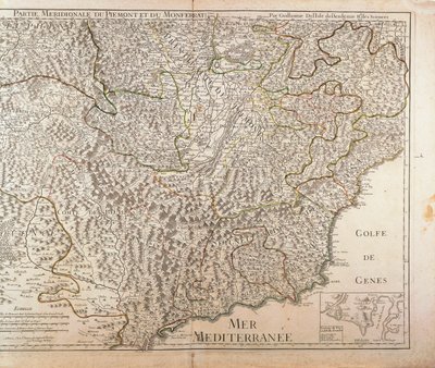 ピエモンテ州南部、モンフェッラート州、リグーリア州西部。Guillaume de l