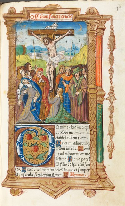 ローマ版時祷書：55r.磔刑像 作： Guillaume Le Rouge