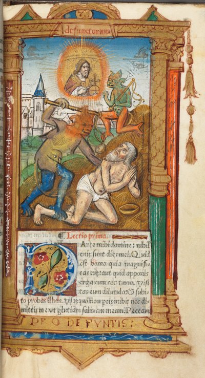ローマの印刷された時間使用：fol、78r、Job、1510。 作： Guillaume Le Rouge