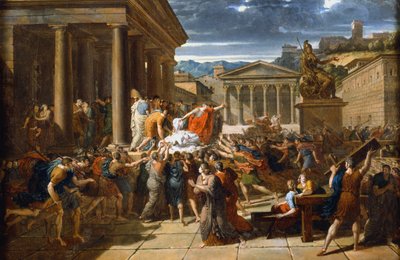 シーザーの死、紀元前44年、c1780-1832。 作： Guillaume Lethiere