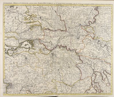 オランダとその周辺の国、公爵、伯爵 / 著：Sr.サンソン地理学者 作： ギヨーム・サンソン