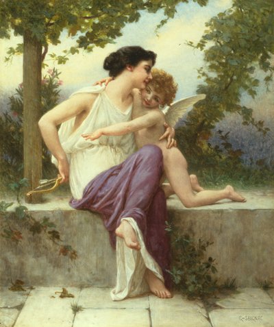 愛の武装解除 (キャンバスに油彩) 作： Guillaume Seignac