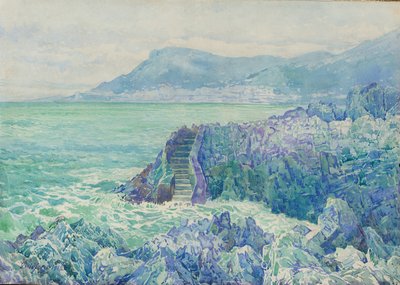 コートダジュールのビーチの岩 作： Gunnar Widforss