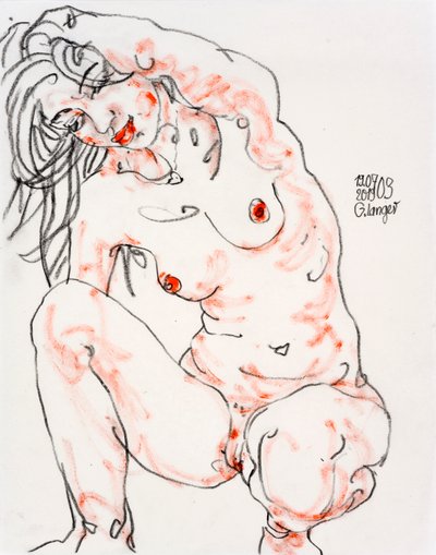 女性のヌード、空想 作： Gunter Langer