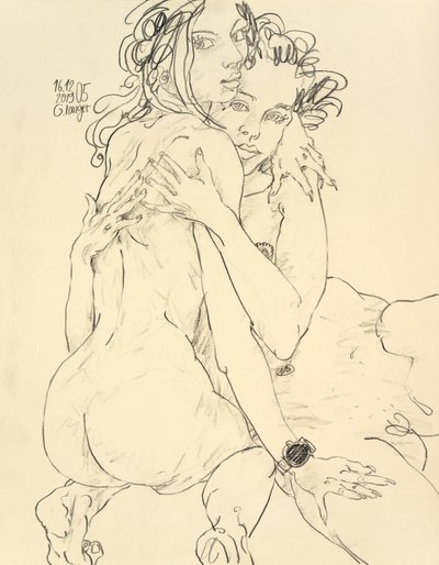 女性のヌード、クールな友情 作： Gunter Langer