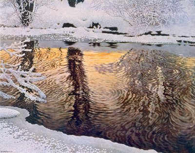 霜 作： Gustaf Edolf Fjaestad