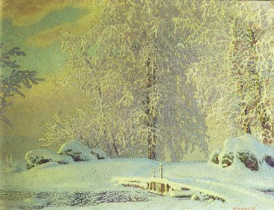 霜 作： Gustaf Edolf Fjaestad
