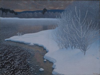 氷上の霜 作： Gustaf Edolf Fjaestad