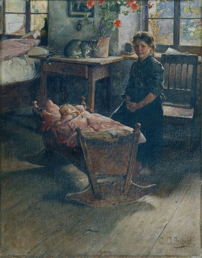 ゆりかごで 作： Gustav Adolf Hessl
