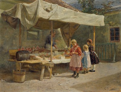 ジンジャーブレッドスタンドで 作： Gustav Adolf Hessl