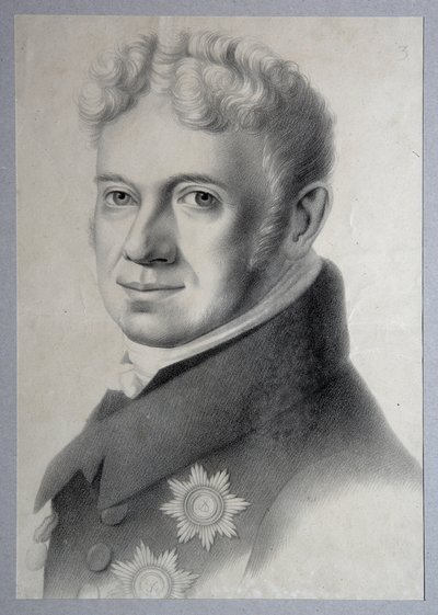 グリゴリー王子の肖像アレクサンドロヴィッチストロガノフ1770-1857、1820年代 作： Gustav Adolf Hippius