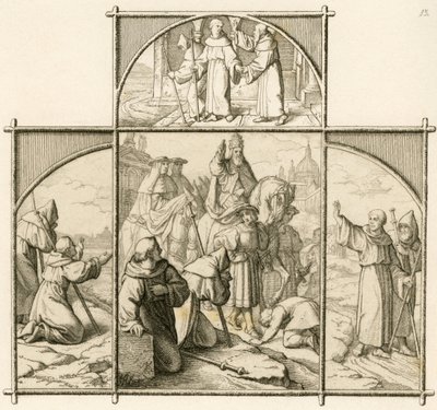 1510年、マルティン・ルターのローマへの旅。彼はローマを見て喜んだが、壮大さと堕落におののいた。 作： Gustav Ferdinand Leopold Konig